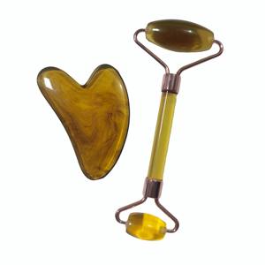 Rodillo Facial de Resina para Masaje, Venta de Fábrica, Antienvejecimiento, SPA Facial, Juego de Rodillos de Jade Gua Sha - Product Image 4