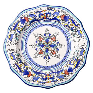 ชุดจานเซรามิกทาสีด้วยมือสไตล์ตะวันตกชามสลัดจานสเต็กชุดแก้วอาหารเช้า - Product Image 5