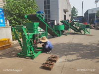 Équipement de construction le moins cher HBY 2-15 Eco Brava machine de fabrication de briques de boue de sol diesel