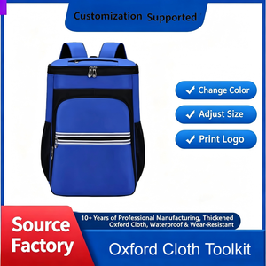 Multifunctional Cleaning Backpack <b>Large</b> <b>Storage</b> <b>Bag</b> Water Resistant Shoulder <b>Bag</b> For Household Use RedHousekeeping PackageCleani - Product Image 5