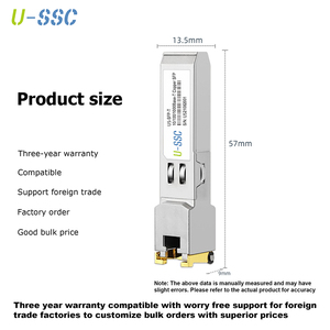 互換性のあるGLC-T/ SFP-GE-T、ギガビットRJ45銅線SFP、1000Base-Tトランシーバーモジュール