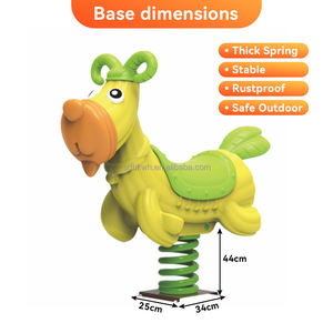 Cheval à Bascule Professionnel <span class=keywords><strong>Rhinoceros</strong></span>, Équipement <span class=keywords><strong>de</strong></span> Jeux Extérieurs, Jouets en Plastique pour Enfants, OEM ODM Personnalisable - Product Image 4