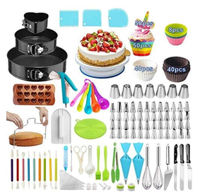 New Design Cake Decorating Set <b>Baking</b> Tools Rotating Cake Stand Turntable Supplies Cake <b>Baking</b> Tools - Product Image 1