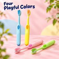 Brosse à dents manuelle pour enfants, poils ultra doux, poignée antidérapante, brosse à dents pour enfants pour le nettoyage buccal quotidien