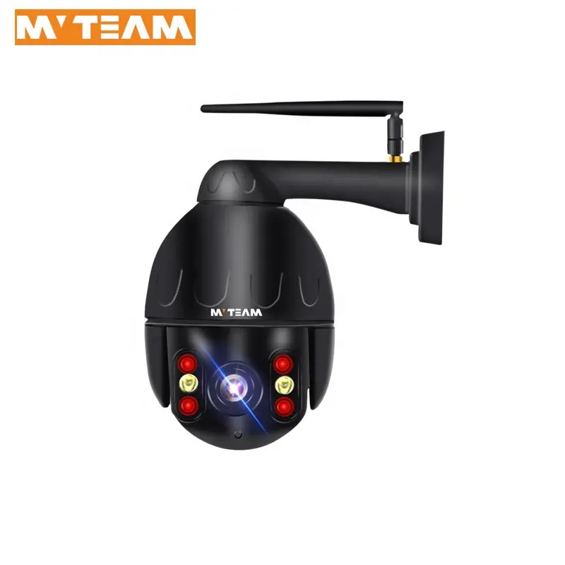 AI Human Tracking IP PTZ 4x Zoom 2MP Color Night Vision WIFI Surveillance Camera Outdoor Wireless IP66 Waterproof Design