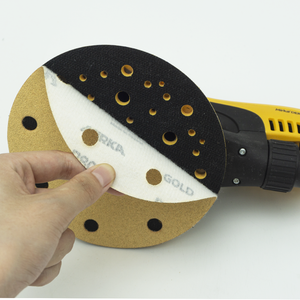 Dischi Abrasivi <span class=keywords><strong>Mirka</strong></span> Gold 5/6/9 Pollici in PET/Film/Tessuto per Levigatura Vetro, Carrozzeria, Legno e Lucidatura Piedi - Product Image 2