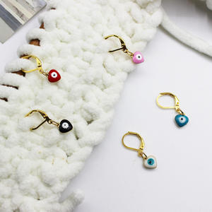 Ojo del diablo en forma de corazón, 5 uds., accesorios de herramientas de bricolaje de Metal, marcadores de punto de bloqueo de ganchillo, botones marcadores de aguja de punto - Product Image 4