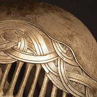 Casco Alado de Malenia con Patrón Animal, de Resina, con Soporte, Técnica Glaseada, Réplica de Accesorio de Cosplay