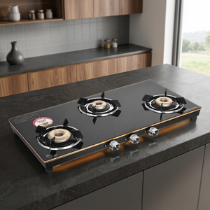 Stainless Steel 3 Burner Table Top Gas <b>Stove</b> LPG Cooktop Compact Hob High Efficiency Kitchen Appliance Home Hotel - Product Image 5