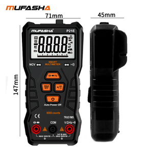 Kỹ thuật số vạn năng 6000 đếm AC/DC Volt kiểm tra <span class=keywords><strong>Meter</strong></span> Ohm Tester các biện pháp điện dung liên tục NCV tần số và True RMS - Product Image 3