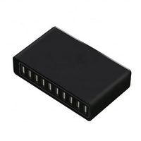 Cargador de teléfono multifunción de alta venta, 60W 5V/12A, para teléfonos móviles, tabletas, multipuerto, de alta potencia, con 10 puertos USB, adaptador de corriente.