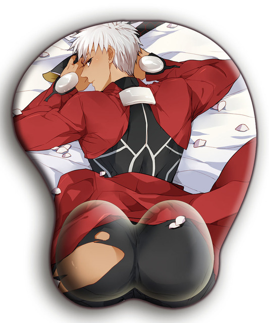 2023 Kawaii Anime Mouse Pad with Wrist Support Anti Boobs Mouse Pads with Silicone Gel Wrist Rest 3D Anime Gaming Mousepads