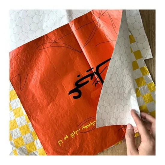 Eco Compostable Custom Logo Food Grade Waterproof and Oil-Proof Honeycomb /Kraft/Burger/Hamburger /Wrapping/Packaging Paper
