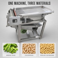 Décortiqueuse agricole pour pois verts frais et haricots de soja, machine à éplucher les haricots, décortiqueuse de fèves humides, machine à éplucher 40 kg/h