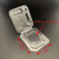 Boîte en plastique d'emballage à clapet jetable en PVC et PET XIMan pour boîtiers CPU Intel 12e 13e 14e génération avec prise LGA1700