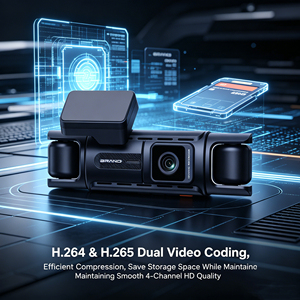 Cámara de Coche Panorámica 360° VS225, Grabadora de Video con Pantalla IPS HD de 3.39 Pulgadas, Grabación Multilente de 4 Canales, Fácil Operación - Product Image 5