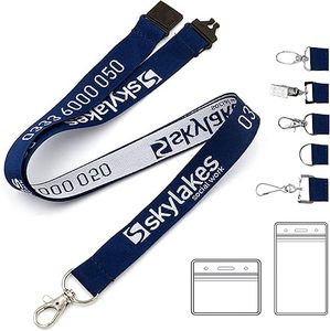 Hochwertiges Personalisiertes Maßgefertigtes Polyester-Jacquard-Halsband Abnehmbares Logo Seiden-Gewebtes Besticktes Schlüsselband mit Schlüsselring - Product Image 6
