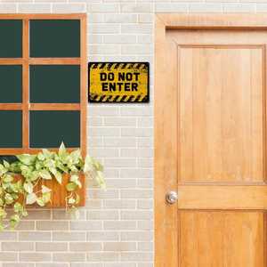 Letrero Metálico Portátil Personalizado, Advertencia de Propiedad Vigilada, Prohibido el Acceso, Placa de Arte Vintage, Impresión UV, Grabado Láser - Product Image 4