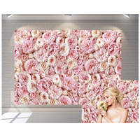 2026 Kustom 210x150cm Vinyl 3D Hiasan Dinding Wisuda Hari Valentine Pernikahan Bunga Dinding Fotografi Dekorasi Pesta Latar Belakang