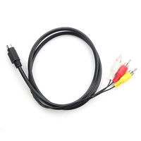 Kunden spezifische Mini Din 7 Pin 3 Cinch-Kabel RGB-Komponenten-Audio kabel mit PVC-Poly beutel für Ohr überwachungs system und Lautsprecher anwendung
