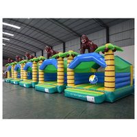 Château gonflable de qualité commerciale Jungle Gorilla pour enfants, avec souffleur