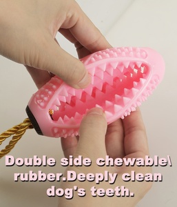 Giocattolo Interattivo per Animali Domestici, <span class=keywords><strong>Gioco</strong></span> di Pulizia Denti per Cani, Puzzle per Cuccioli, Resistente per Masticatori Aggressivi, in Gomma Morbida - Product Image 5