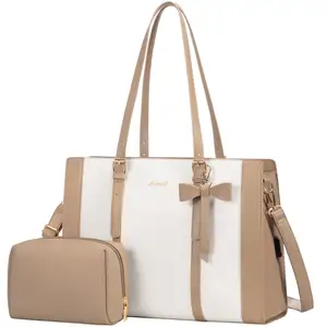 Mode Stijlvolle 2 Stk/set Pu Lederen Luxe Dames Handtas Met Tas Schoudertas Kantoorkoffer Laptoptassen Voor Dames