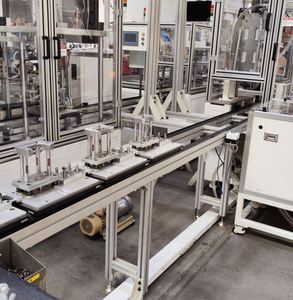 Factory-Supplied New Stainless Steel Lithium Battery Production Line Automated Pallet Chain Conveyor System Solution for - Product Image 2