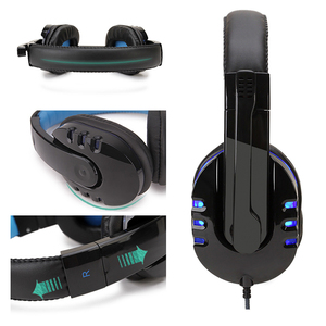 Auriculares para juegos con cable que brillan con LED, PS4, portátil, tableta, teléfono inteligente, consola de juegos para ordenador, diadema deportiva electrónica especial - Product Image 3