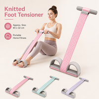 Bande de Résistance à Pédale pour la Récupération Post-partum du Plancher Pelvien, en PP + ABS + Latex Élastique, pour l'Assistance aux Sit-up, aux Jambes, au Dos et aux Épaules