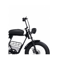 Vélo électrique à pneus larges de 20 pouces, 48V 400W RX, double suspension, 7 vitesses, pour adultes, neige, plage, tout-terrain, rétro, frein à disque