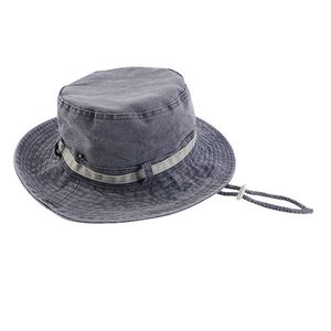 Venta al por mayor escalada senderismo cubo al aire libre logotipo personalizado sol ajustable sombrero pesca lavado algodón Boonie sombreros para Mujeres Hombres - Product Image 3
