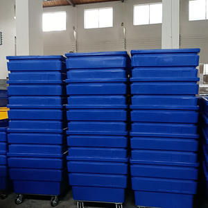 Wasmand van kunststof, waskar voor grote hoeveelheden, wasmand van kunststof in kubusvorm - Product Image 4