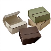 Boîte cadeau rigide en carton mat avec fermeture magnétique, personnalisable avec logo, pour bijoux, boîte de rangement rectangulaire pour marques de luxe, pour mariage