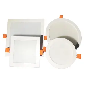 Gömme 9W 15W 20W 25W tavan ışığı enerji tasarrufu sıcak soğuk gün ışığı SMD LED yuvarlak kare Panel ışık