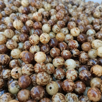 Perles en vrac UJBOX en bois de Bodhi rayé vert naturel, différentes tailles, pour bracelets DIY, chapelets de prière, fournitures de bijoux