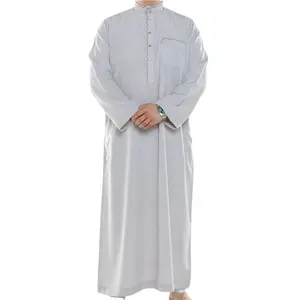 Fabrika toptan Dubai Thobe ucuz müslüman erkek Abaya tasarım kanzu