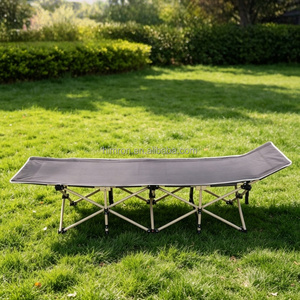 Lit de camping pliable robuste en métal ultraléger pour adultes, idéal pour le jardin, les voyages et l'extérieur - Product Image 3