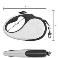 Vente chaude Nouveau petit chien laisse pour animaux de compagnie corde laisse en nylon rétractable automatique avec distributeur de sacs à crottes pour chats chiens