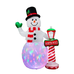 DD201定制球体礼品装饰品吹气球圣诞花园装饰发光二极管充气球雪人模具