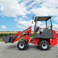 Mini Elektrischer Radlader Kleiner Frontlader 1000kg Traglast Elektrischer Mini-Frontlader 4WD Batteriebetrieben