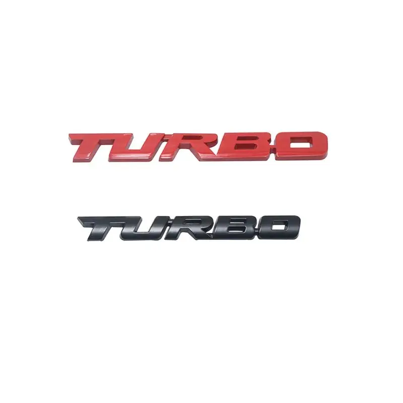 Kualitas tinggi kustom baru 3d huruf Turbo mobil Emblem lencana stiker membuat mobil Anda sendiri lambang