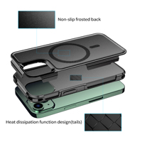Étui de protection magnétique robuste pour iPhone 14 14 Plus Armor TPU + PC Phone Case pour iPhone 15 Pro Max Case