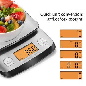 उच्च सटीकता 5000g डिजिटल रसोई पैमाने स्मार्ट इलेक्ट्रॉनिक भोजन वजन मापने वाला उपकरण बैटरी घरेलू लोकप्रिय वजन मापने वाला उपकरण - Product Image 2