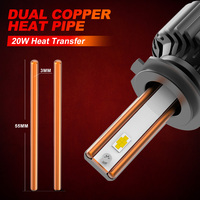 Auto LED faro bombilla 12V Canbus 9005 9006 focos brillantes LED H4 para X5 A4 A3 Matiz H11 H7 Barras De Luz Led faro proveedor