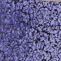 Tissu de robe de broderie de velours de burnout floral fait sur commande pour la robe Cheongsam des femmes DIY couture Textile à la maison
