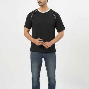 T-shirt homme à manches courtes, col rond, respirant, écologique, style streetwear été, fabriqué au Pakistan, haute qualité. - Product Image 5