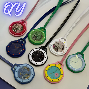 Q Y [Preventa] Reloj de Bolsillo de Cuarzo Royal Pop con Cordón de Moda, Colgante, Reloj de Bolsillo Analógico Casual Único - Product Image 6