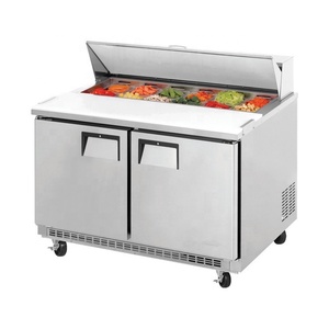 Table <span class=keywords><strong>de</strong></span> préparation <span class=keywords><strong>de</strong></span> salades et sandwichs en acier inoxydable, nouveau design, réfrigérateur intégré, 24 pouces / Station <span class=keywords><strong>de</strong></span> préparation <span class=keywords><strong>de</strong></span> salades - Product Image 2