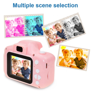 FYX Stock X2 Mini caméra vidéo numérique 2 pouces en plastique MicroSD Compatible CMOS jouets pour enfants enfants cadeau d'anniversaire garçons <span class=keywords><strong>Photo</strong></span> - Product Image 3